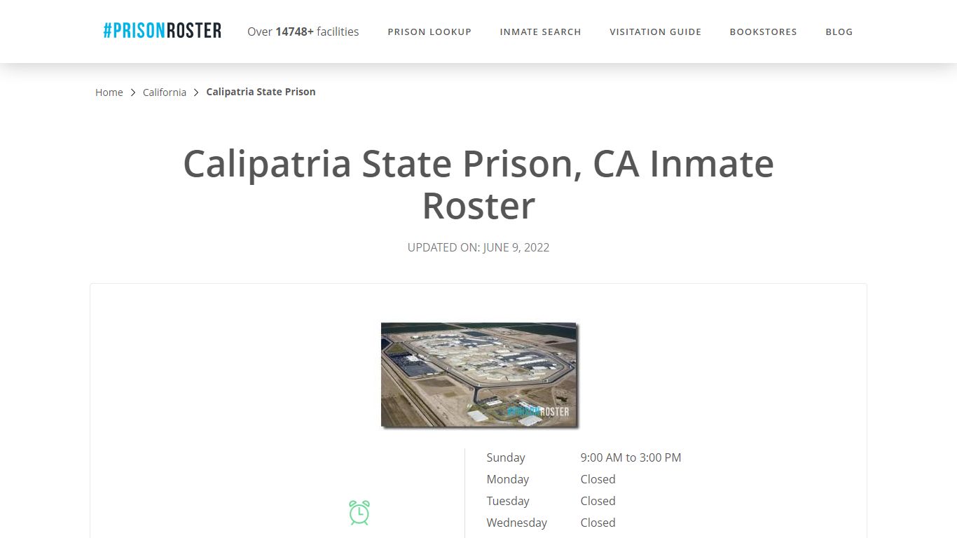 Calipatria State Prison, CA Inmate Roster